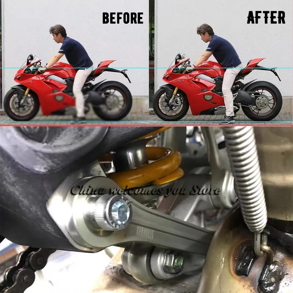 

Lowering Links Kit For DUCATI Panigale V4 V4S StreetFighter V4 Motorcycle Rear Suspension Cushion Drop Connecting Lowering Kit
