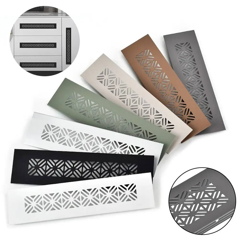 Aluminum Alloy Vents Cover Rectangle 50 80cm Wide Air Vent Decor Louver Breathable Mesh Ventilator Grille Cover air vent cover