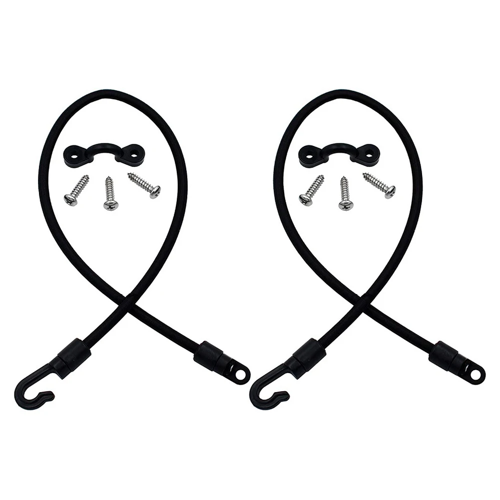 Boat Fishing Rod Tamer Holder Portable Elastic Rope Hook Fixing Buckle Set Deck Mount Connector for Kayak Marine Boat