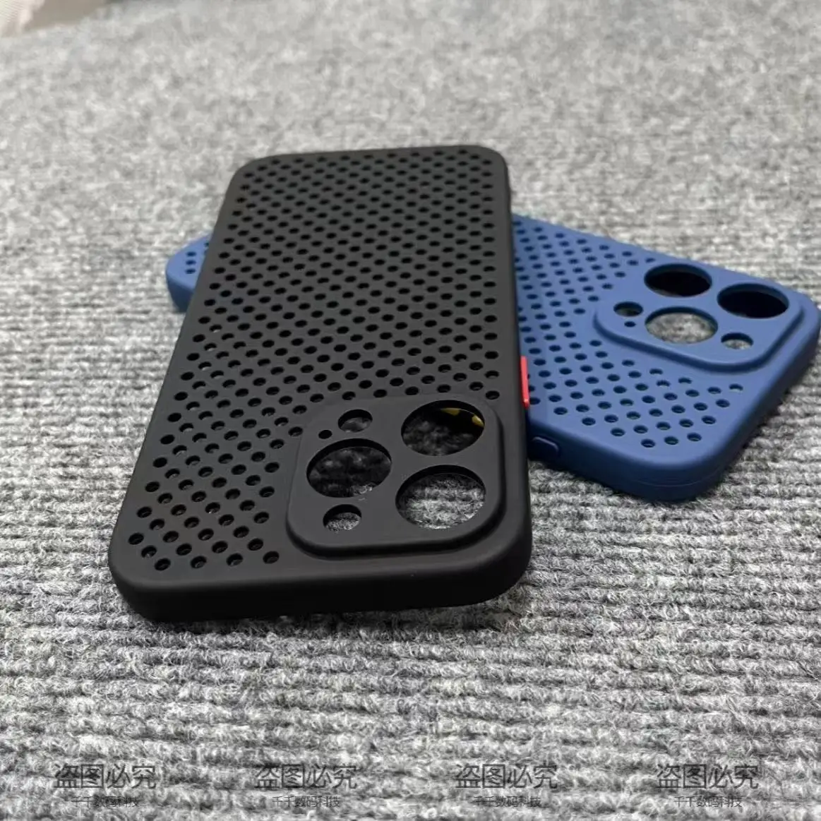 Summer Ventilated TPU Soft Shell Protective Phone Case - Mesh Breathable Design