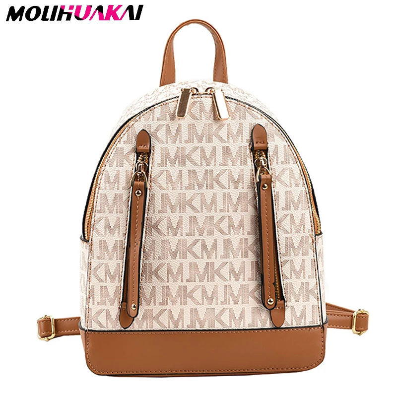 

Fashion Rivet Designer Backpacks Women's Multifunctional Anti-theft Shoulder Bag Teen Girls Small School Bags Mochila 2023 New