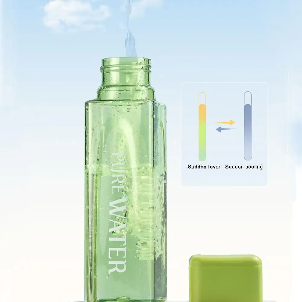 500ML Simple Square Water Bottle Personalized Portable Outdoor Sport Leak Proof Heat-resistant Transparante Cup Bottle water bottle
