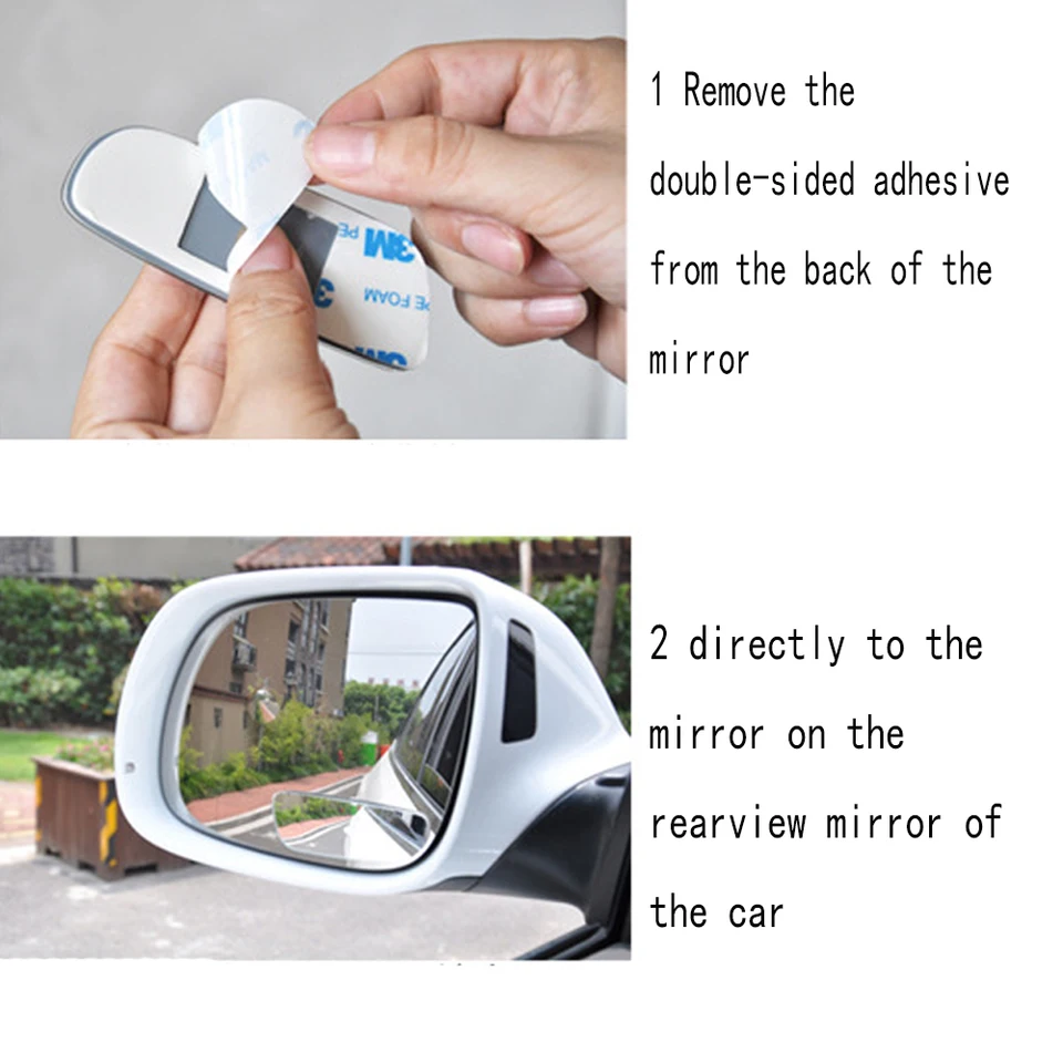 Specchietto Retrovisore Per Punti Ciechi - 2 Pezzi, Convesso E Regolabile 360° - Foto 10