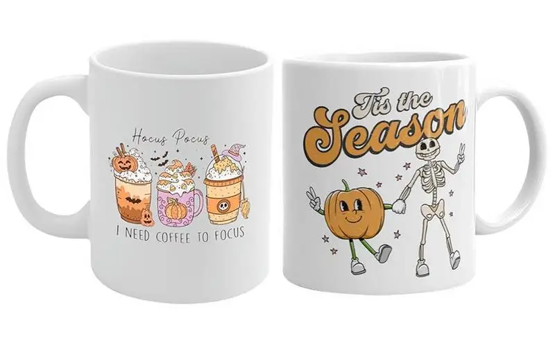 

Оригинальная кружка-тыква на 350 мл, теплоизоляционная, огнестойкая, симпатичная керамическая кружка на Хэллоуин, посуда для напитков, кухонный инструмент