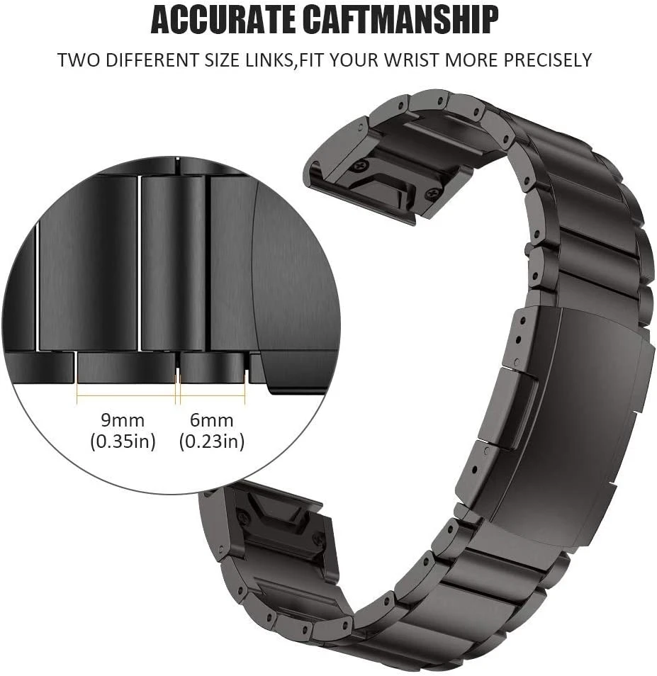 Premium new Garmin 22mm 26mm Fast Titanium Band Fenix 7X 6X 7 6 Drop MK1 MK2 Epix Gen 2 Wristband