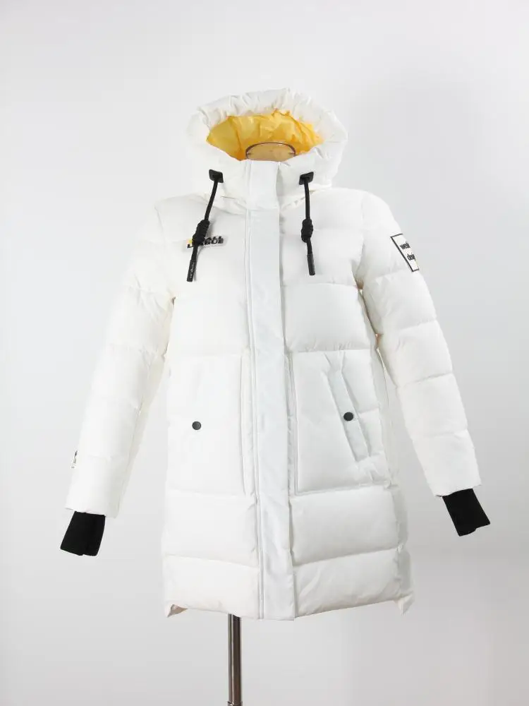 VERALBA Women's Down Jacket Long Two-color Optional Warm Fashion Clothing With Fur Collar Hat 2022 2023 Latest Model Coat Winter