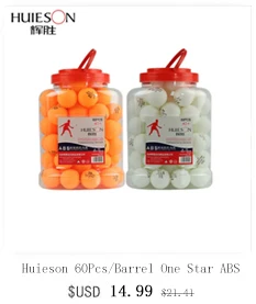 Description Picture 5 of itemHuieson 30 50 100 Pcs 3 Star 40mm+ 2.8g White Orange Table Tennis Balls English New Material Ping Pong Balls ABS Training Balls