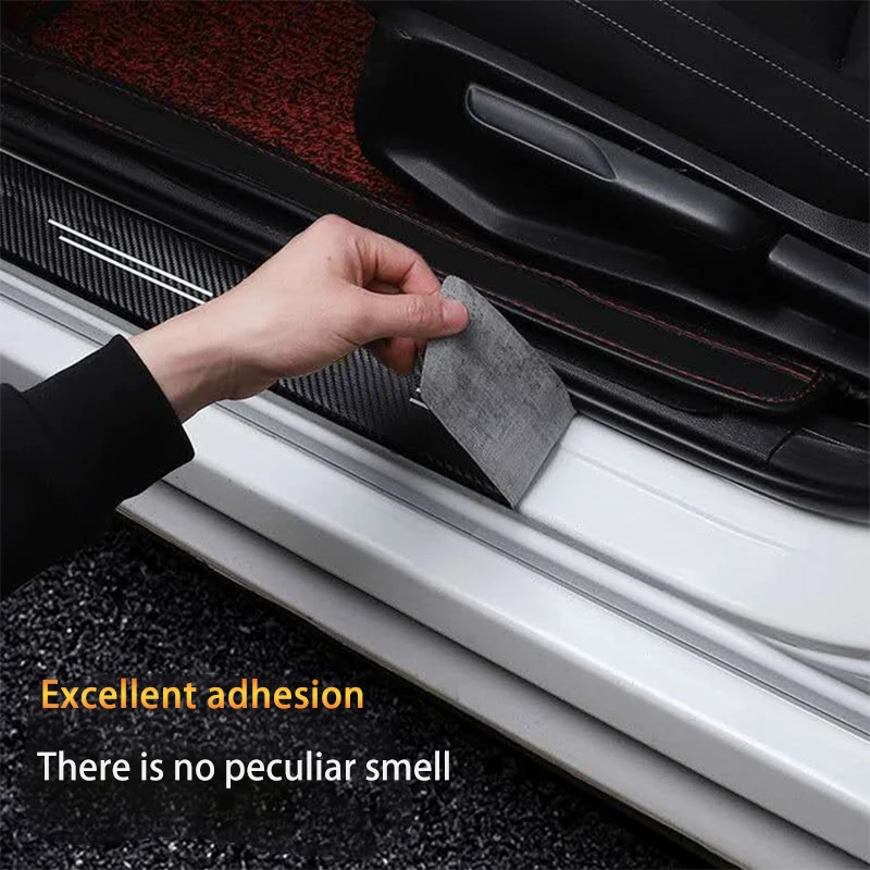 For Nissan Juke Sentra Kicks Tiida Murano X-trail Teana Patrol Qashqai Sylphy Car Door Sill Protector Stickers Accessories