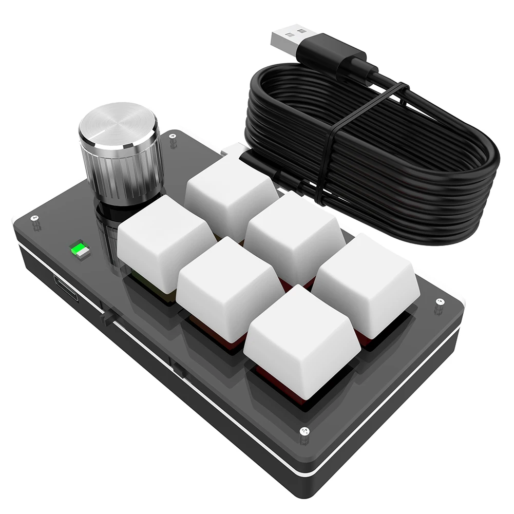 Enhanced Customizable Gaming Keyboard Keypad with Programmable Macro Keys and Hotswap Functionality