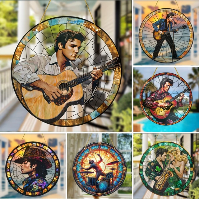 Guitarist Sun Catcher - Acrylic Music-Themed Wall Art For Home,Garden,Cafe & Bar Decor | Perfect Gift For Music Enthusiasts