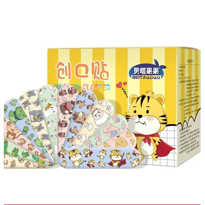 Cartoon Pattern Waterproof Hemostasis Band Aid Stickers for Kids Adhesive Bandage Wound Plaster First Aid Emergency Kit 2