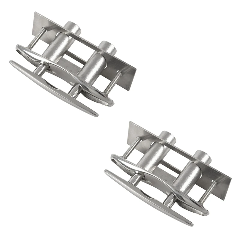 2Pc Marine 316 Barca In Acciaio Inox Pull Up Montaggio A Filo Bulloni A Tacchetta Accessori Per Barche Yacht 5 Pollici