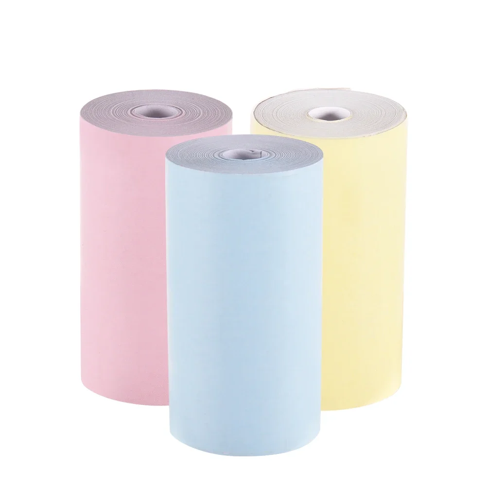 

Color Thermal Paper Roll 57*30mm Photo Paper Clear Printing 6 Rolls for PeriPage A6 A8 PAPERANG P1/P2 Mini Pocket Photo Printer