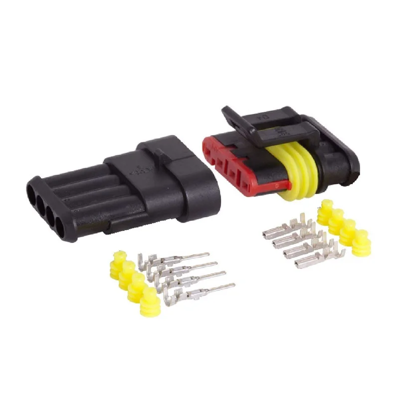 Electrical Wire Connectors Kit 15 Kits Super Seal Waterproof Electrical Connectors - 2, 3 & 4 Pin Car Wire Plugs Wire Connector Kit - Foto 6