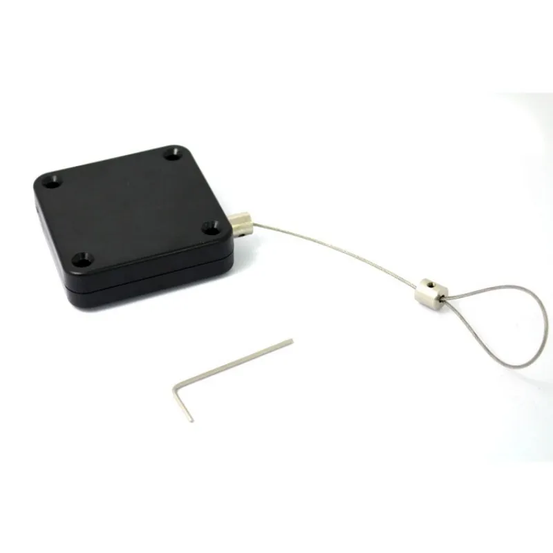 Anti Theft Pull Box Retractable Security Steel Cable Tether Cable Pull Reel Tension Box Steel Chain With Pause function