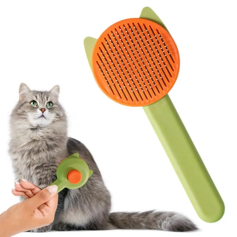 DesheddingBrushCatBrushesForIndoorCatsStainlessSteelDeshedding