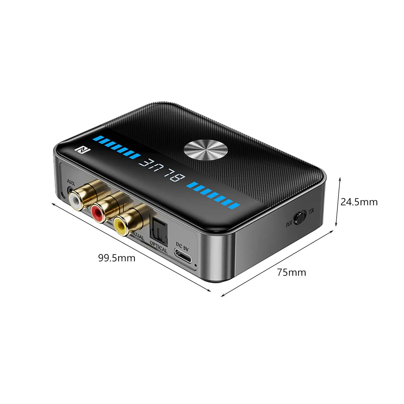 Bluetooth Transmitter Receiver V5.3 Pairs 2 Devices Simultaneously Optical AUX RCA for Smartphones Home Theater Headphones TV PC AliExpress