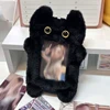 1pcs Lovely Plush Photocard Holder Kpop 3inch Photo Sleeve Pendant Protective Case Student Cover 3