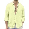 Men's Casual Linen Shirts Premium Loose Single-Chest for Everyday Wear