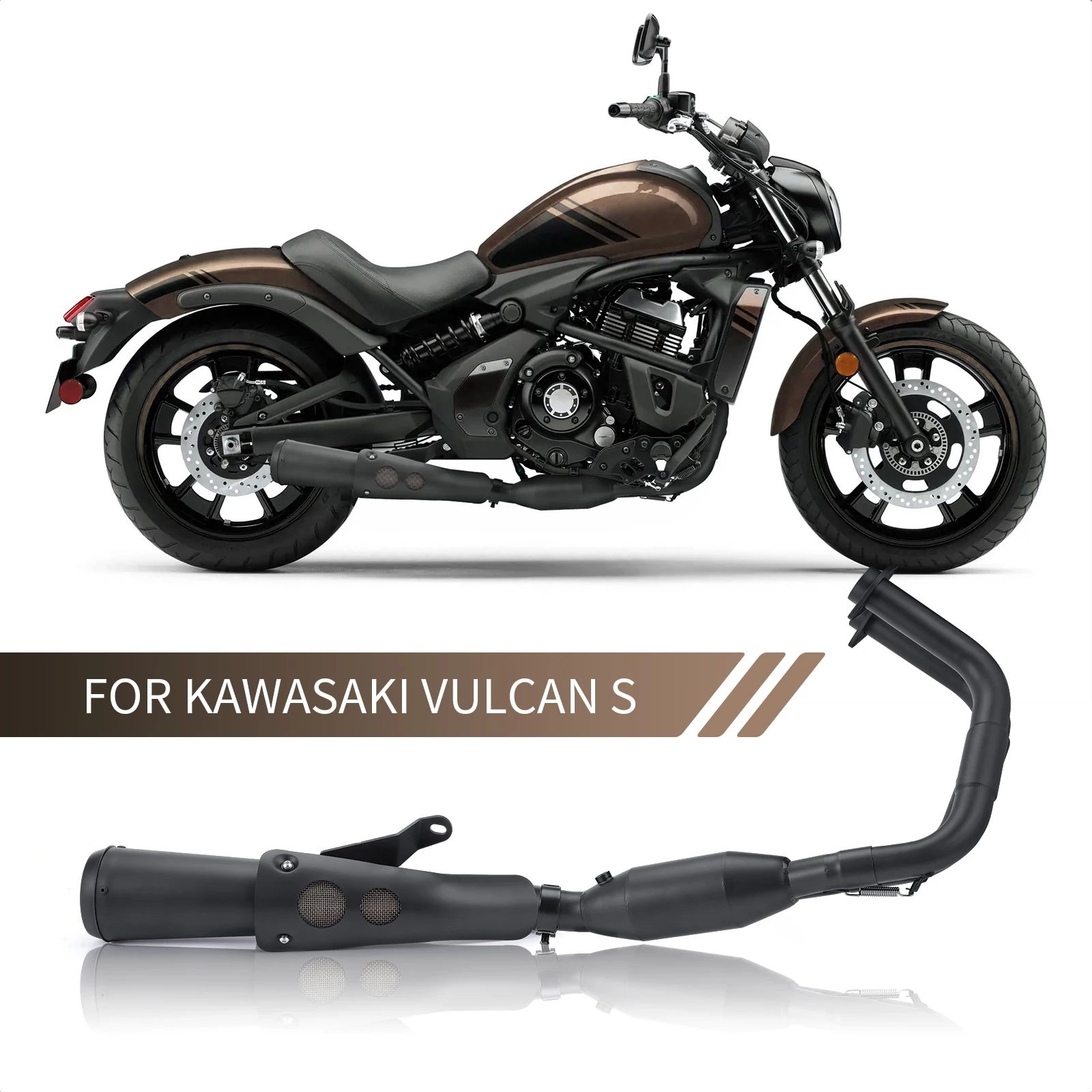 thumbnail image 2 of Motorcycle Handlebar End Plugs For Vulcan S 650 (VN650) 2015-2025 – Aluminum & Rubber Grips, Bar Sliders, Green 2 of 13