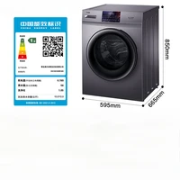 Nouvelle machine à laver à tambour de grande capacité entièrement automatique 10 kg kg commande domestique lavage et séchage tout en un 5