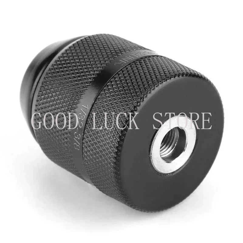 Keyless Drill Chuck 3/8 Thread 0.8mm-10mm locking function Metal Drill Chuck Hand Electric 1pc