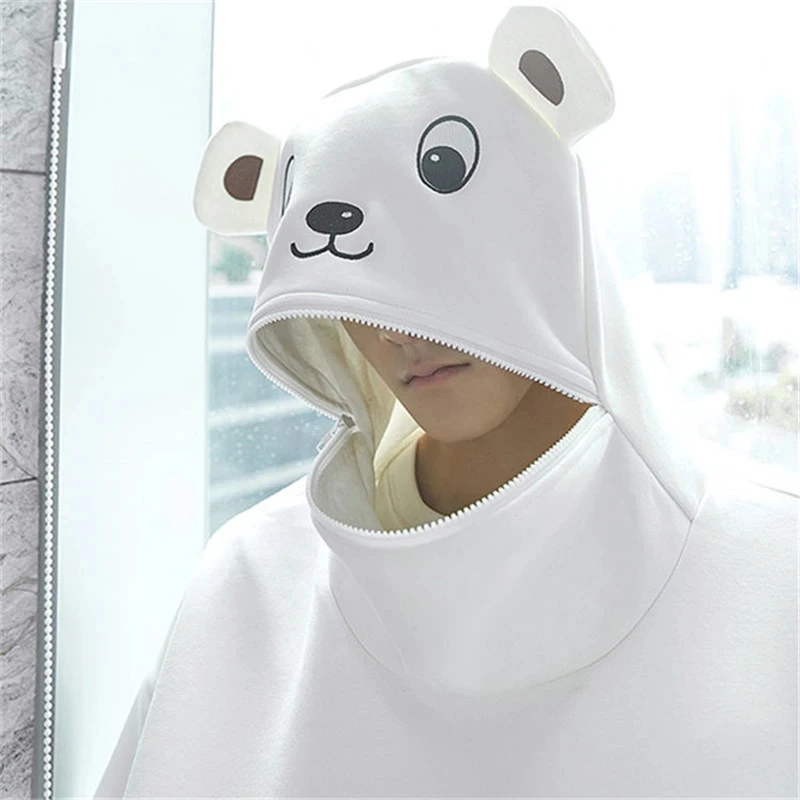 Teddy Bear Hoodie Sweatshirt Women Plush Thick Tracksuit Cute Vintage Harajuku Couple Clothing Oversized Bear Hoodies Pullovers