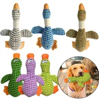 Funny Duck Cute Dog Plush Toys Pet Squeak Toy for Puppy Sound Wild Goose Chew Toy for Small Middle Large Dogs Teeth Cleaning 1