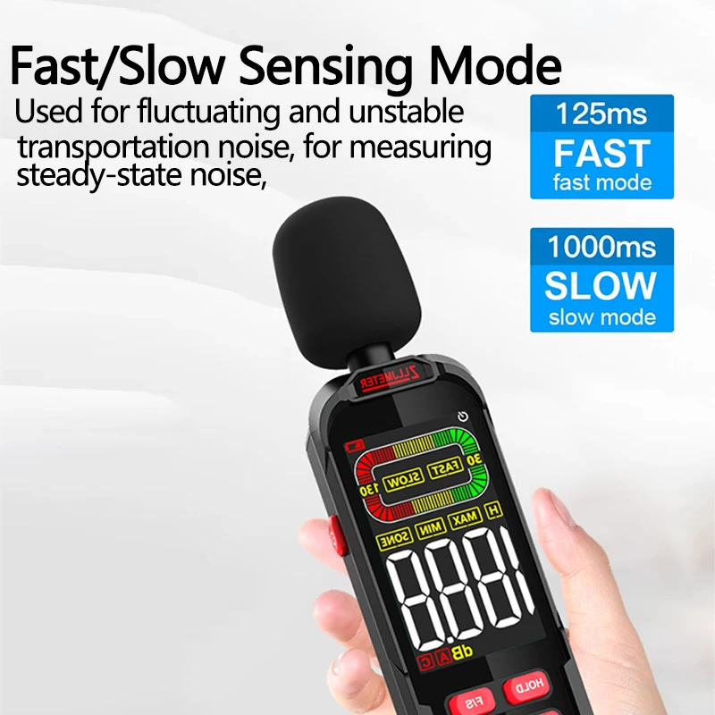 USB Charging 30-130dB A/C Weighted Digital Sound Level Meter Audio Level Meter Sound Meter Decibelimetro Decibel Noise Meter 2