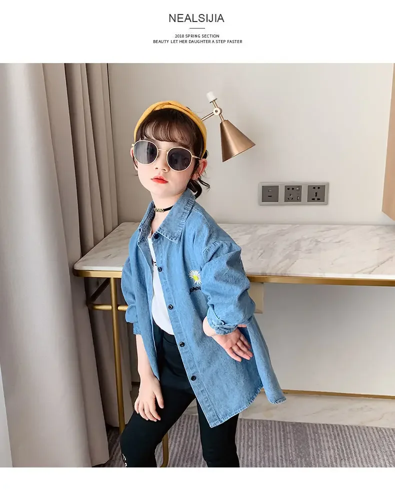 Blusa Camisas De Jean Para NiÃ±os Blusa Para Ninas De Mezclilla