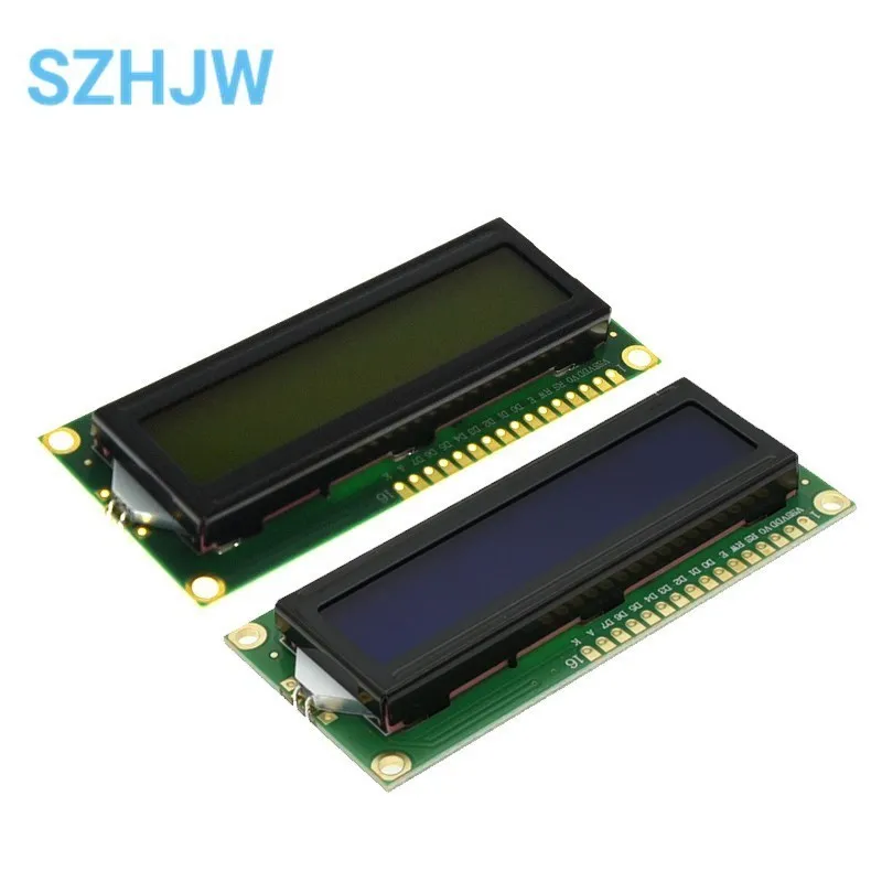 LCD 1602 블루 스크린 5V 캐릭터 LCD 디스플레이 모듈 블루 블랙 라이트 새로운 16X2 Arduino