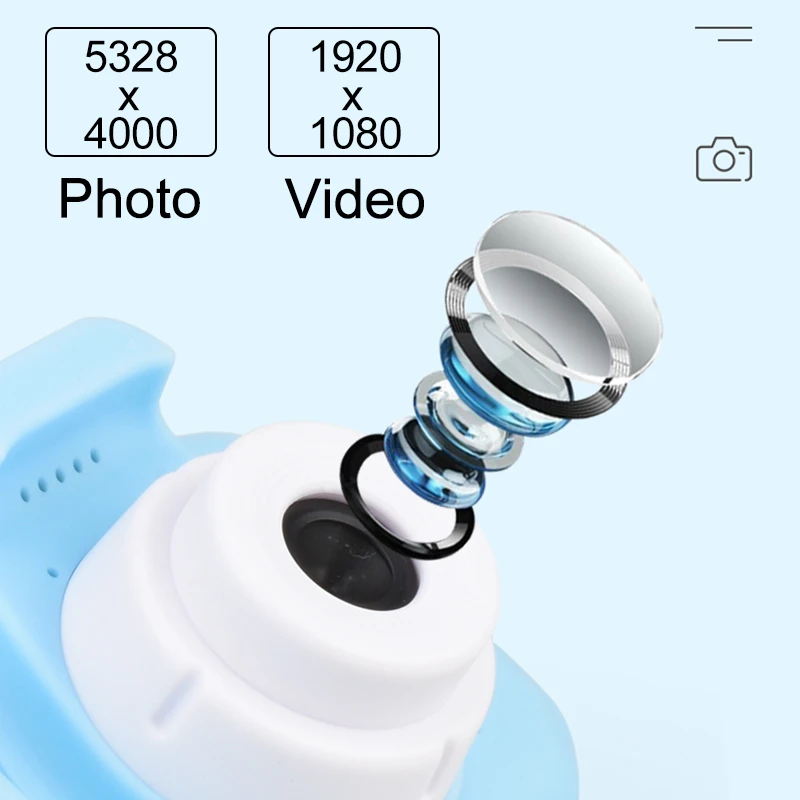 Kids Camera Children Digital Cameras for Girls Toys 1080P 2 Inch Toddler Video Best Birthday Gift for Kids Supports 32GB SD Card