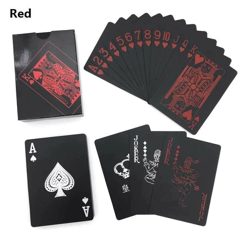 54 Pcs Poker Playing Card Set Betting Highly Flexible Scratch Less Non Fade Waterproof Cool Classic Solitaire Tool | Спорт и