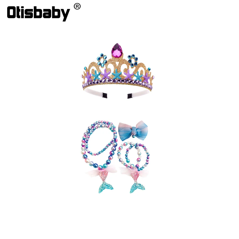 Ariel Dress for Girls Halloween Little Mermaid Costume Child Red Mermaid Wig Princess Shoes Christmas Ariel Dress Up Swimsuit