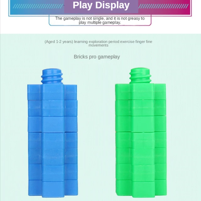 Nut Plastic Pairing Assembly Inserting Blocks Screws Building Block Educational Toys Montessori Scale Model Child Brain Training 4