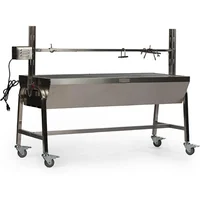 TITAN GREAT OUTDOORS 13W Stainless Steel Rotisserie Grill, 4 RPM Rotation Speed, Rated 88 LB Outdoor Cooking Spit Roaster 1