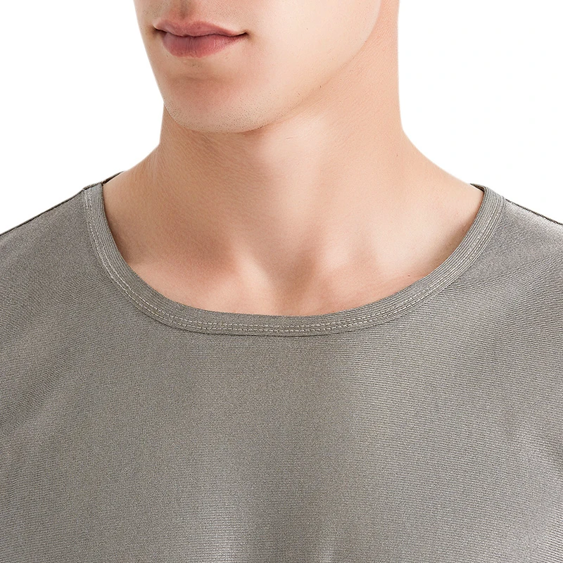 Anti-radiation 100% silver fiber knitted fabric men's underwear Computer room Electromagnetic radiation shielding underwear