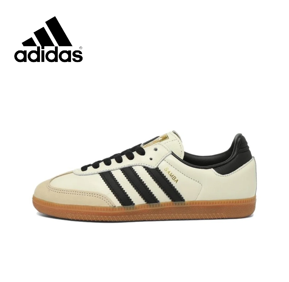 thumbnail image 1 of Zapatillas de tabla informales de corte bajo en color neutro Samba de Adidas Origins, 1 of 5