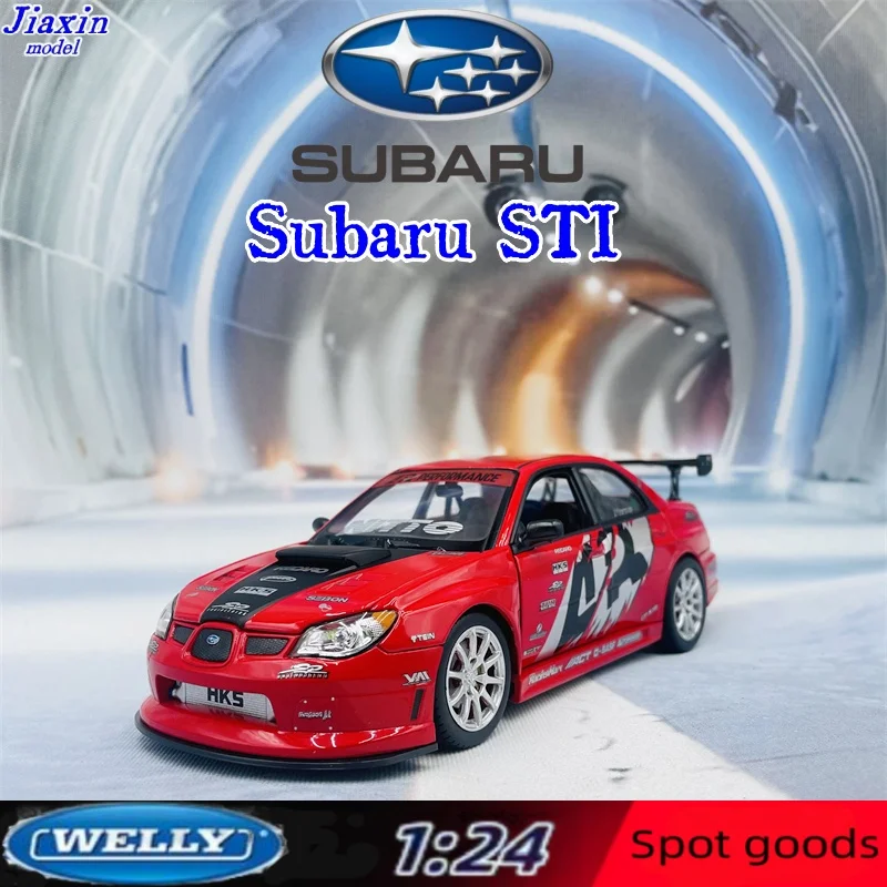 WELLY 1:24 APR Subaru Lmpreza Performance Alloy Car Model Diecasts Metal Toy Car Model Simulation Collection Childrens Toy Gifts
