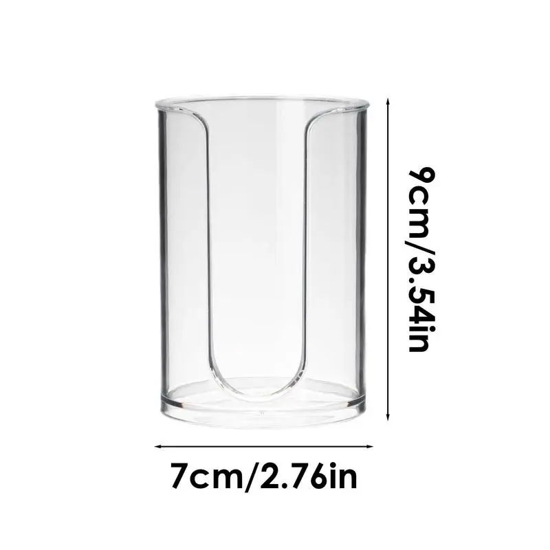 Clear Cup Organizer Stackable Cup Dispenser U-shaped Space Saving Paper Dispenser Prevent Easy to Use Holder For Mouthwash