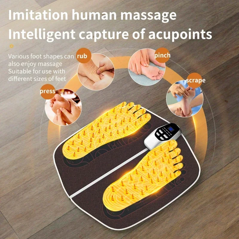 Electric Foot Massager Pad Muscle Massage Relaxation Trainer For Massage Fitness Outdoor Sport Home Family Relax USB Charging