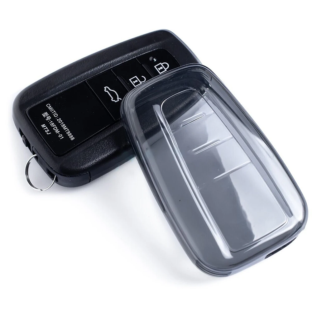 Black Transparent Car Key Fob Protective Case Cover