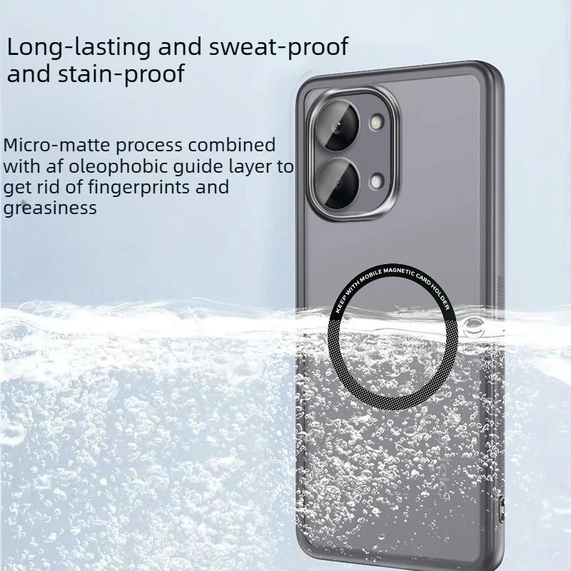Fashion Transparent Ultra Thin Magnetic Case with Full Protection Lens Film