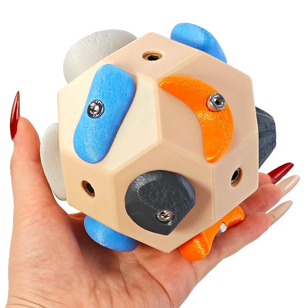 Finger Strength Training Climbing 3D Ball Handcrafted Boulder Block Climbing Holds Strength Exercise Tool for Grip Power