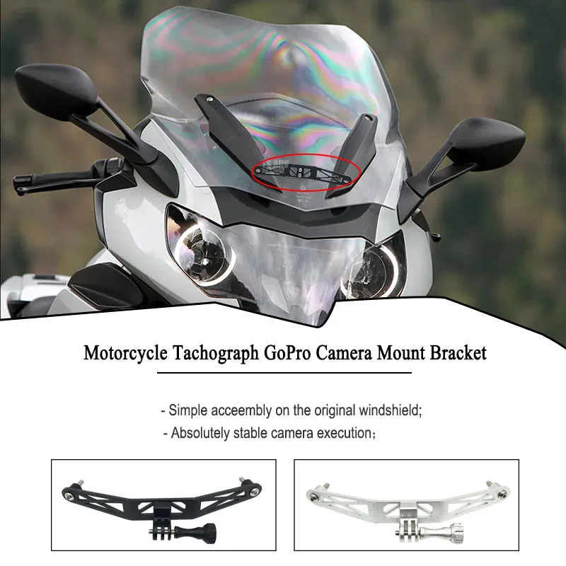 BMW K1600GT K1600 GT K1600GTL K1600B 2017 2018 2019 2020 2021 Gopro 카메라 브래킷 용 오토바이 액세서리 레코더 홀더