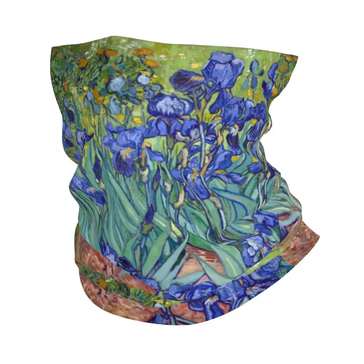 

Irises By Vincent Van Gogh Bandana Neck Gaiter UV Protection Face Scarf Cover Art Flowers Painting Headwear Tube Balaclava