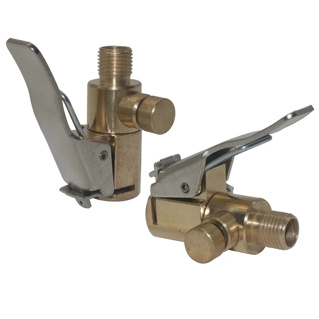 2 Connettori Valvola Pneumatici In Ottone - Per Pompa Aria Da 6 Mm, Con Guarnizione Antigoccia