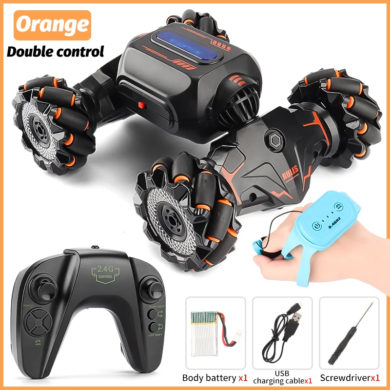 2.4G RC 자동차 장난감 제스처 감지 트위스트 스턴트 드리프트 등산 자동차 라디오 원격 제어 자동차 RC 장난감 어린이 소년 성인