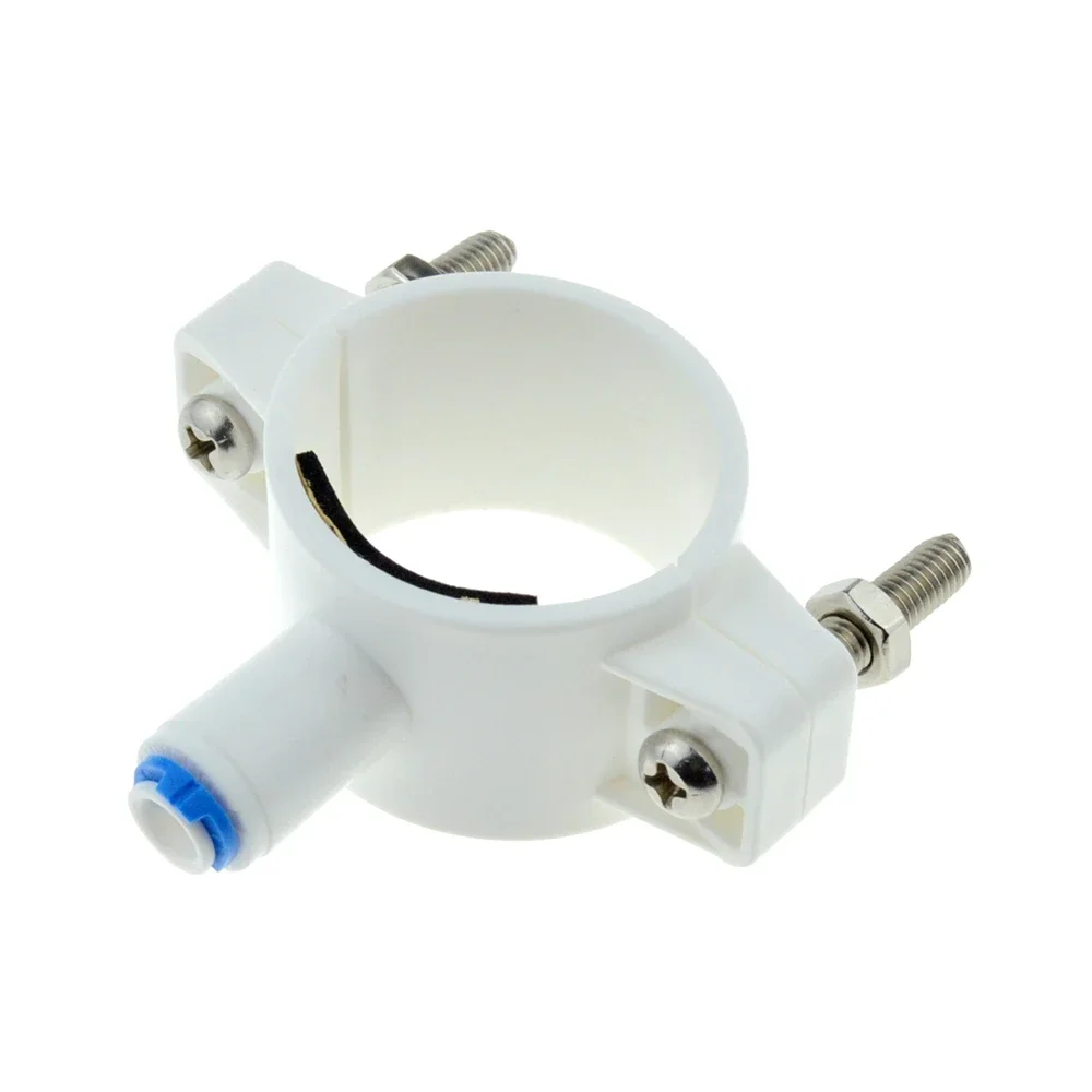 RO Water 40mm Drain Waste Water Pipe Clamp Saddle Valve Clips 1/4\