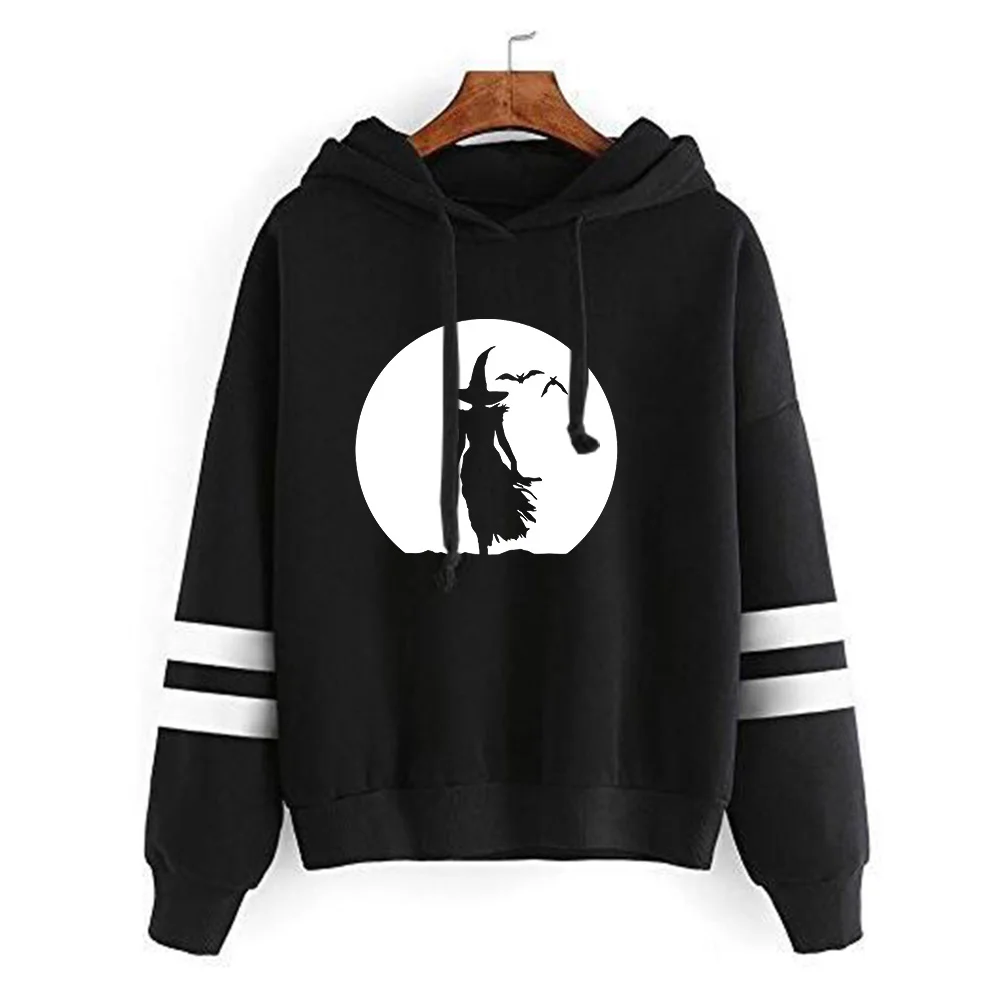 Moon Witch Sweatshirts Halloween Hoodies Witch Clothes for Women Witch Museum Hoodies Moon Gothic Sweatshirt strange tombs an essex witch museum mystery
